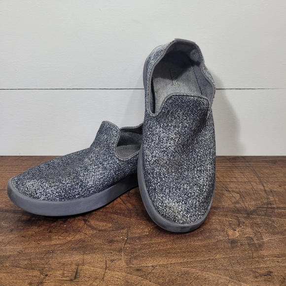 allbirds Grey/Black Wool Loungers Slip-on Slippers Women's sz 9 - Picture 1 of 10